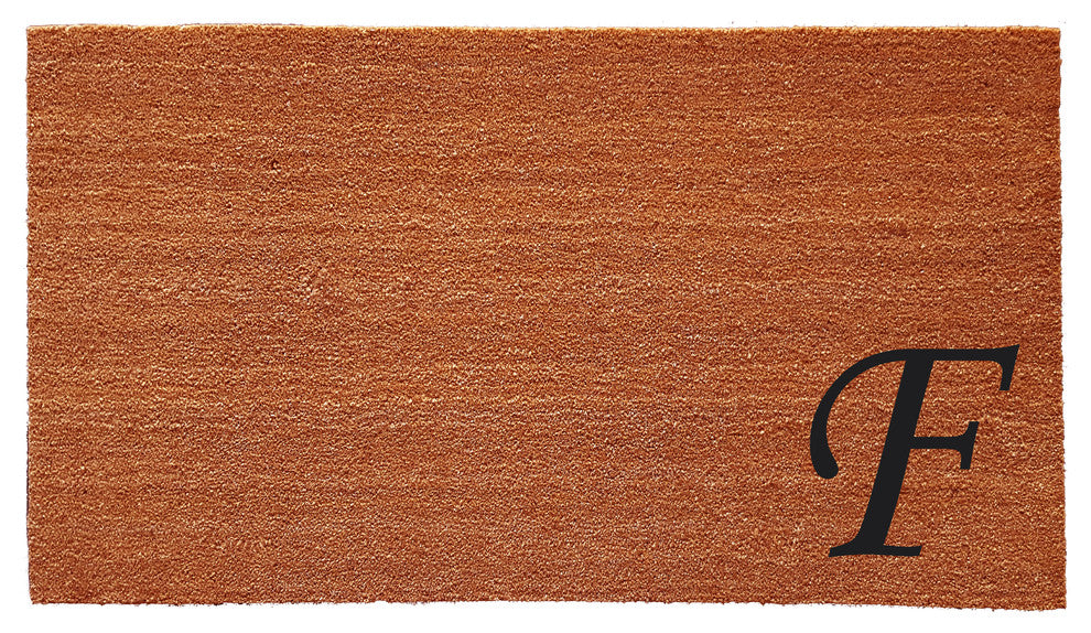 Urban Chic Monogram Doormat 18"x30", Letter F