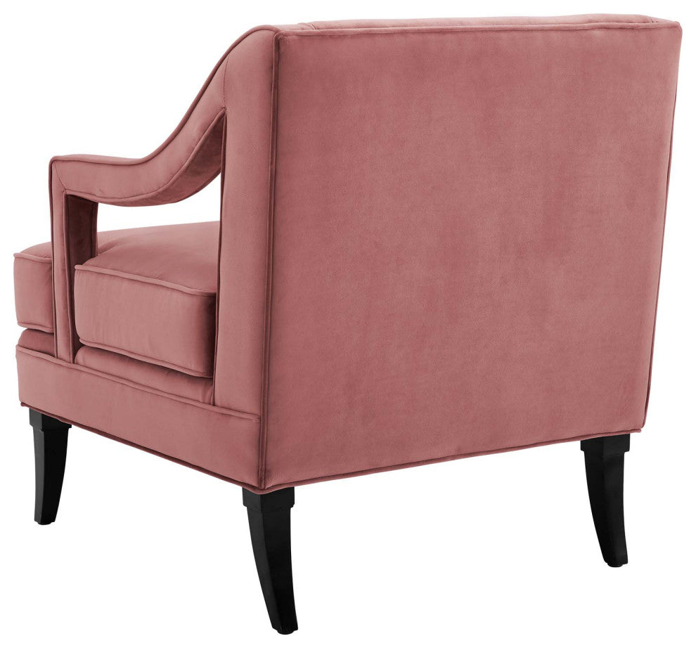 Armchair and Sofa Set, Set of 2, Velvet, Pink, Modern, Living Lounge Hospitality
