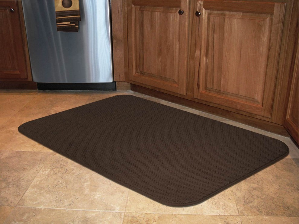 Skid-Resistant Area Rug Chocolate Brown, 4'x6'