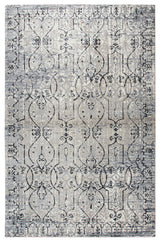 Panache PN6982 Taupe Scroll Work Distress Area Rug, Rectangular 9'10"x12'6"
