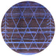 Ahgly Company Indoor Round Mid-Century Modern Area Rugs, 4' Round