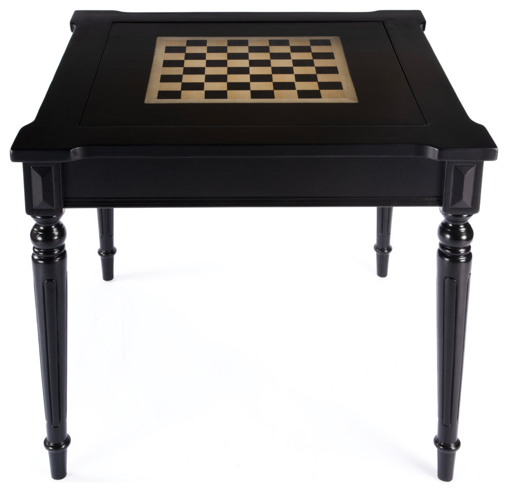 Vincent Multi-Game Card Table, Black