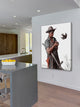 "Farmer and the Bird" Painting Print on Canvas by Norman Rockwell
