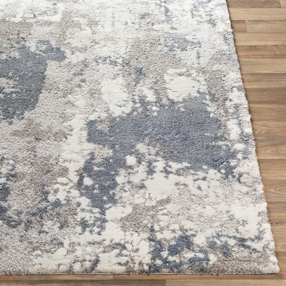 Surya Venice VNE-2306 9'x12'3" Rug, Denim/Pale Blue/Light Gray/Medium Gray/Ivory