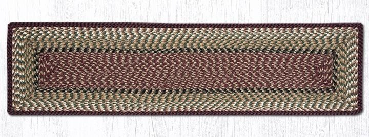 Burgundy/Mustard Rectangle Table Runner 13"x48"