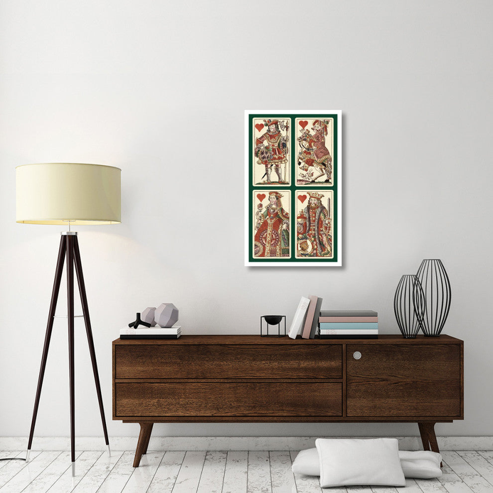 "Hearts (Bauern Hochzeit Deck)" Print by Andreas Benedictus GÃŒÂ¦bl, 24"x38"