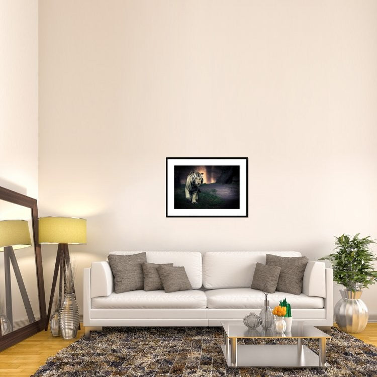 "White Walker" Framed Digital Print by Jesus Gonzalez, 38"x28"