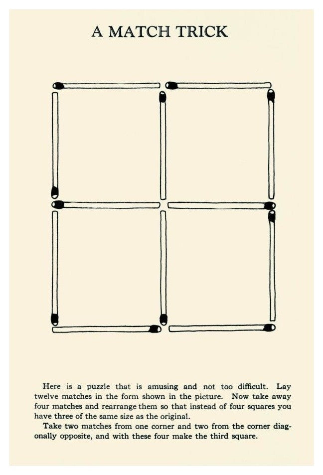 "A Match Trick" Digital Paper Print by Retromagic, 17"x24"