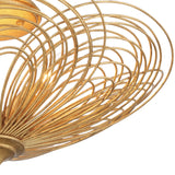 Doral 3-Light Renaissance Gold Ceiling Mount