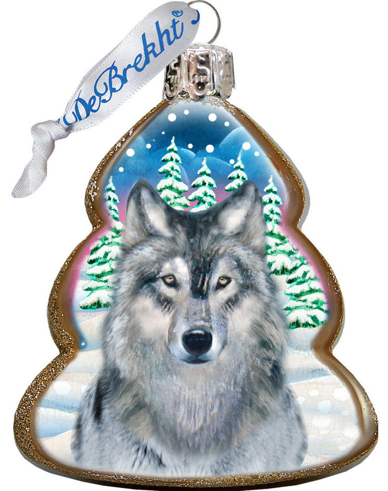 Keepsake Scenic Glass Ornament Black Bear Wilderness