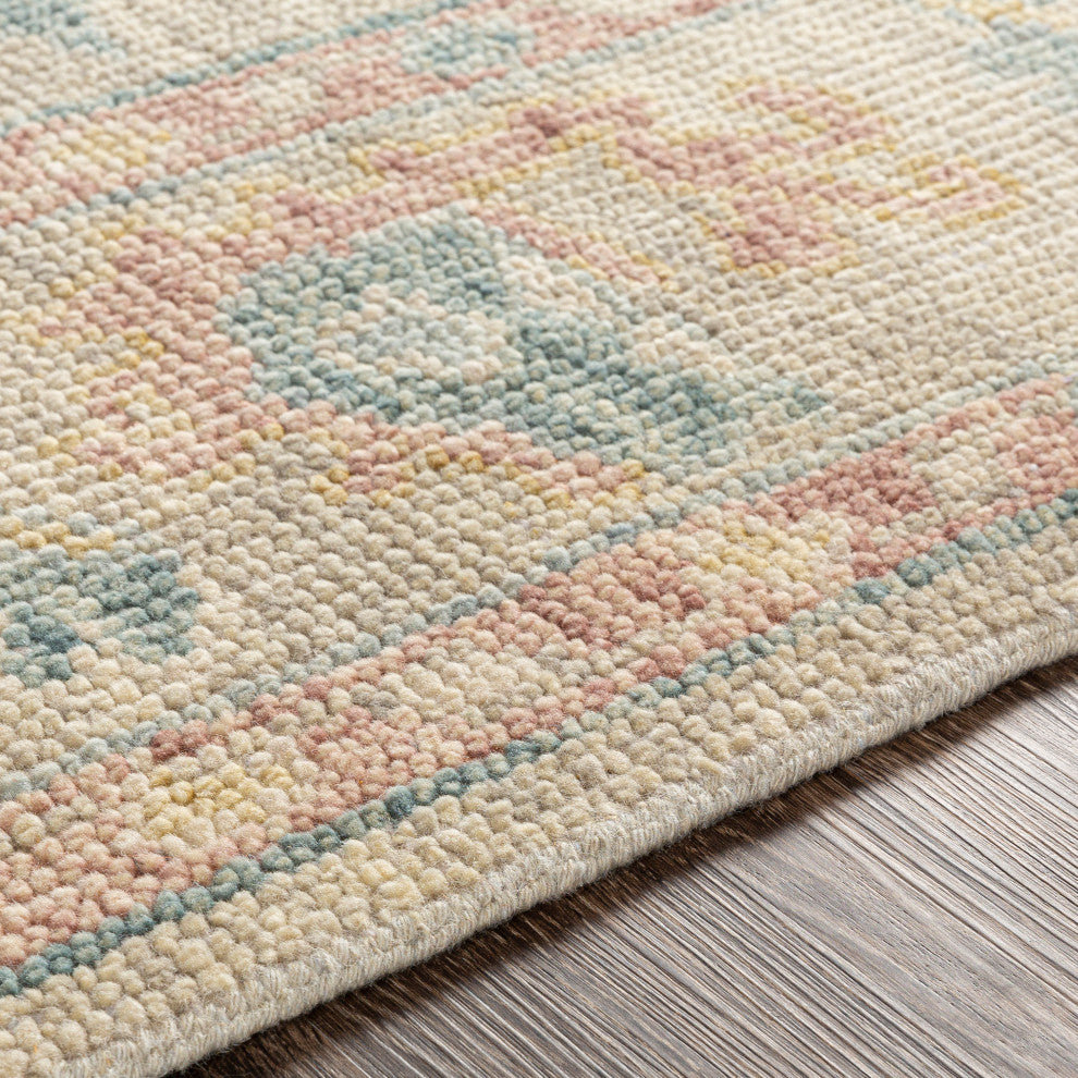 Surya Biscayne BSY-2306 Traditional Area Rug, 9' x 13' Rectangle