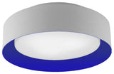 Lynch White and Blue Flush Mount Ceiling Light