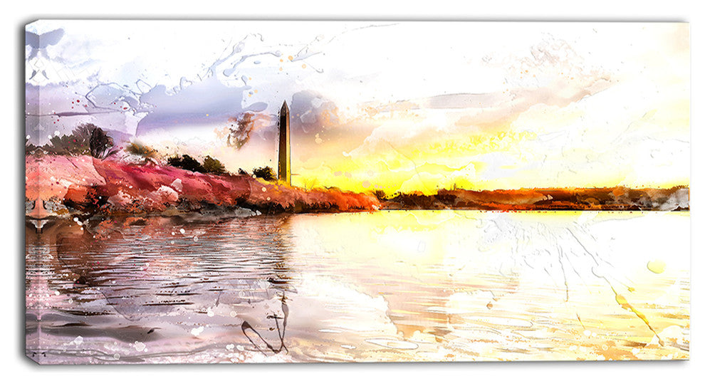 "Washington Monument" Landscape Canvas Painting