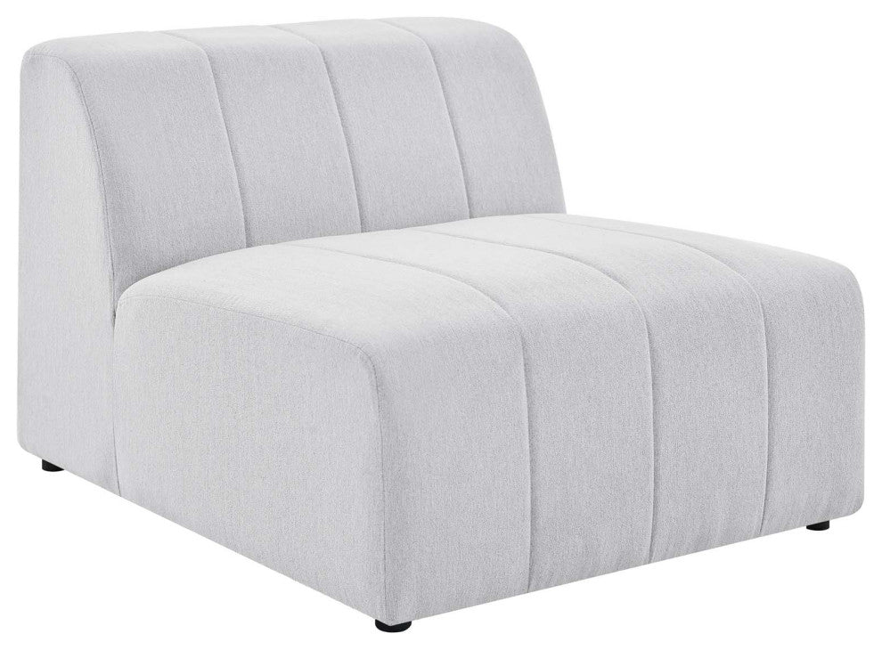 Bartlett Upholstered Fabric 8-Piece Sectional Sofa, Ivory