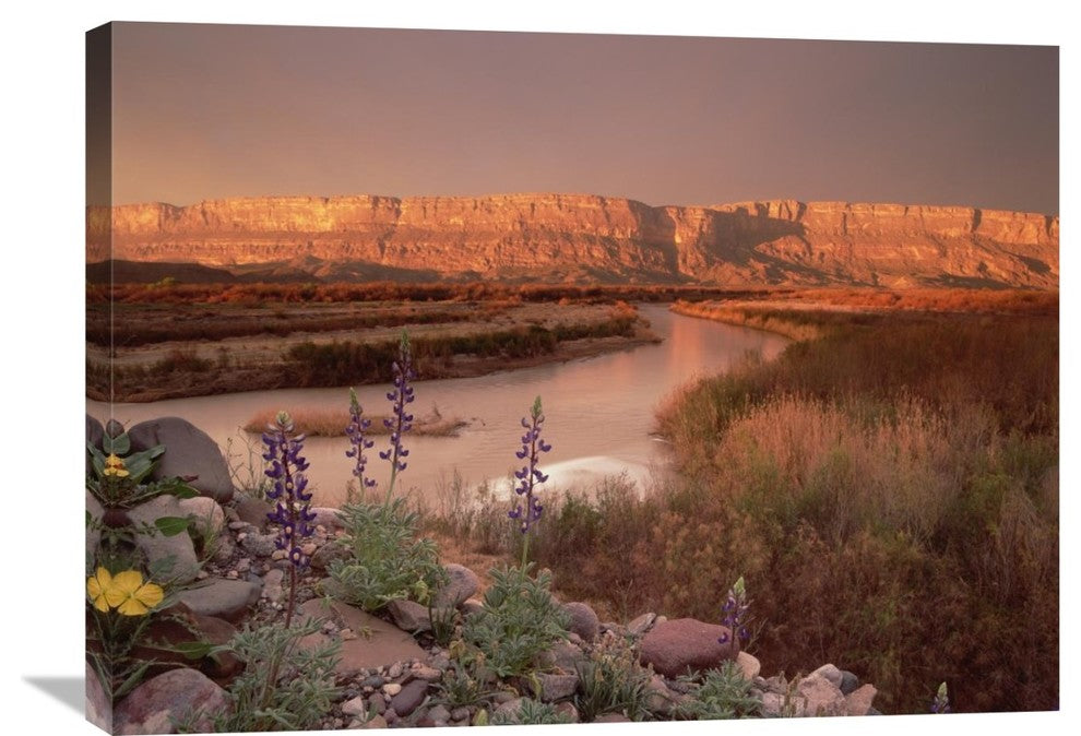 "Sierra Ponce And Rio Grande, Big Bend National Park, Texas" Artwork, 32" x 24"