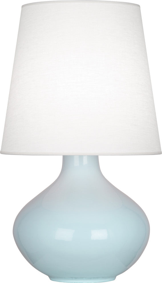 June Table Lamp, Oyster, Baby Blue