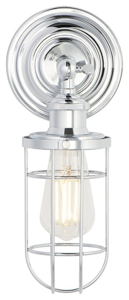 Siena Bathroom Vanity Light With LED Bulb, Chrome