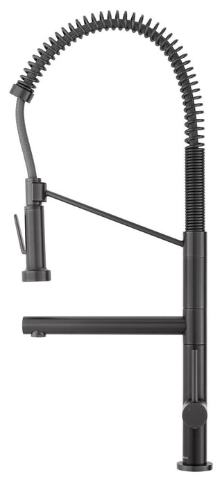 Nouvet Single Handle, Pull-Down Kitchen Faucet With Pot Filler, Gunmetal Grey