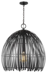 Hanalei Large One Light Pendant, Midnight Black