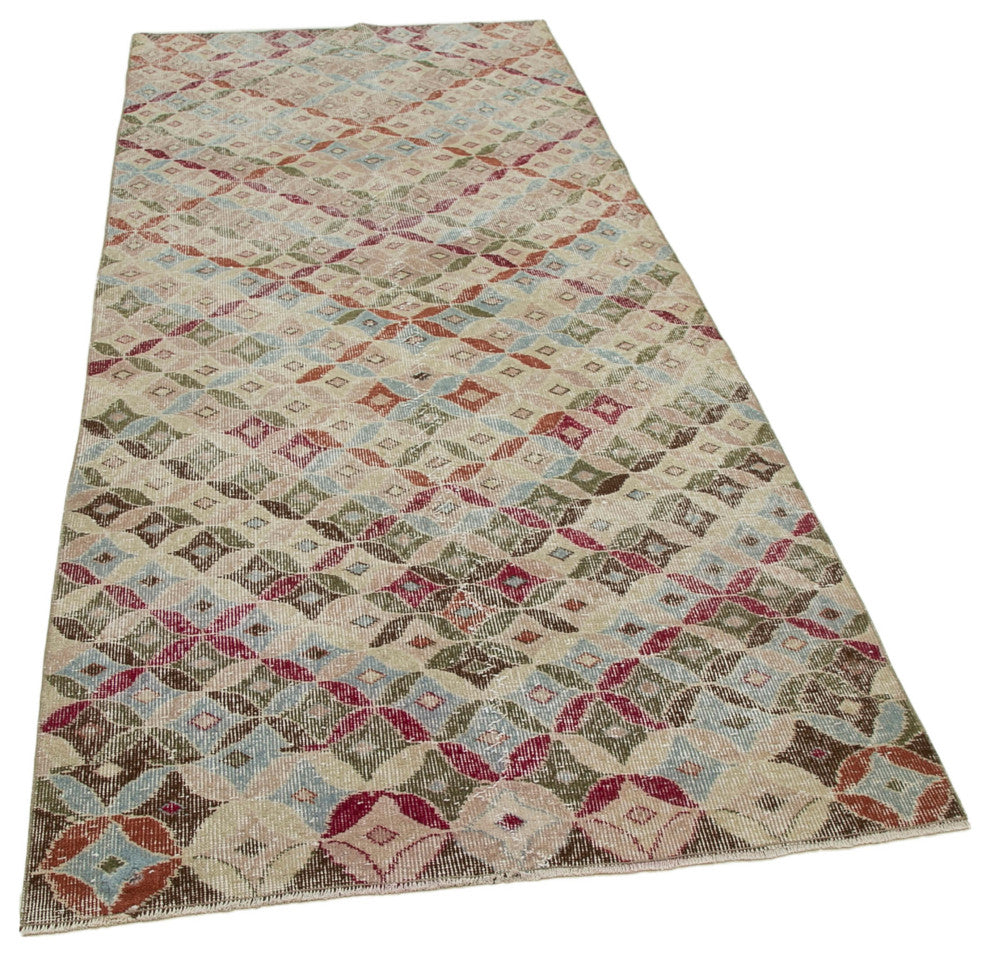 Rug N Carpet - Handwoven Oriental 3' 8'' x 8' 11'' Low Pile  Vintage Rug