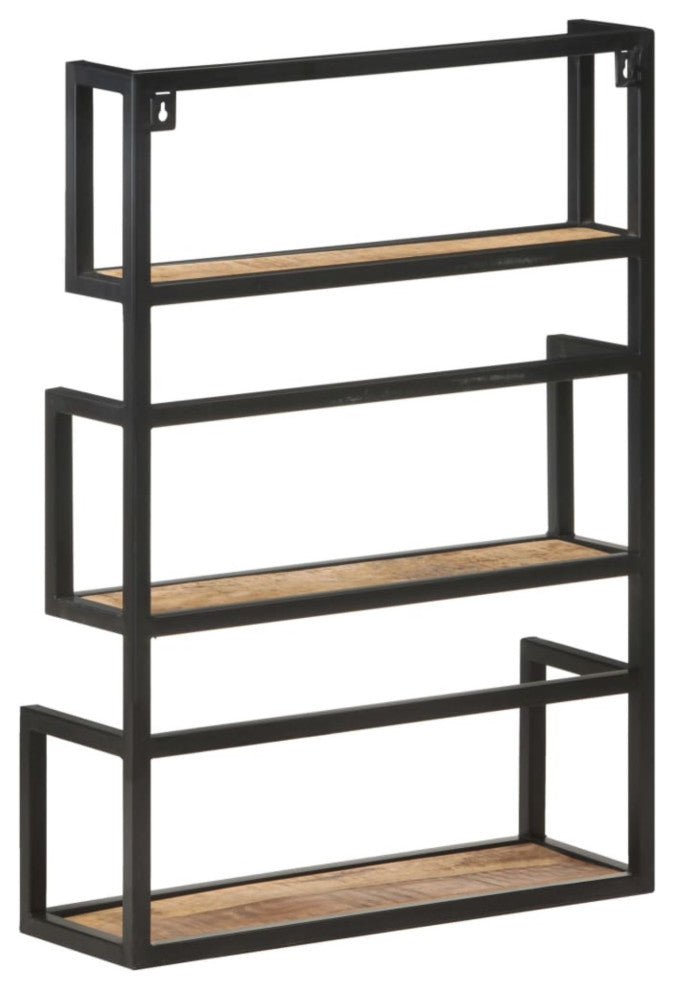 Vidaxl Wall Shelf 23.6"X7.9"X33.5" Rough Mango Wood