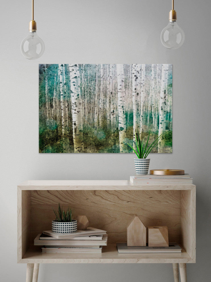 "Aspen Green" Fine Art Canvas Print, 18"x12"