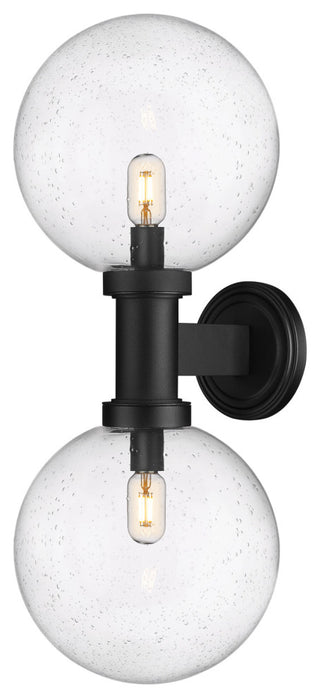 Z-Lite 599B2 Laurent 2 Light 30" Tall Wall Sconce - Black