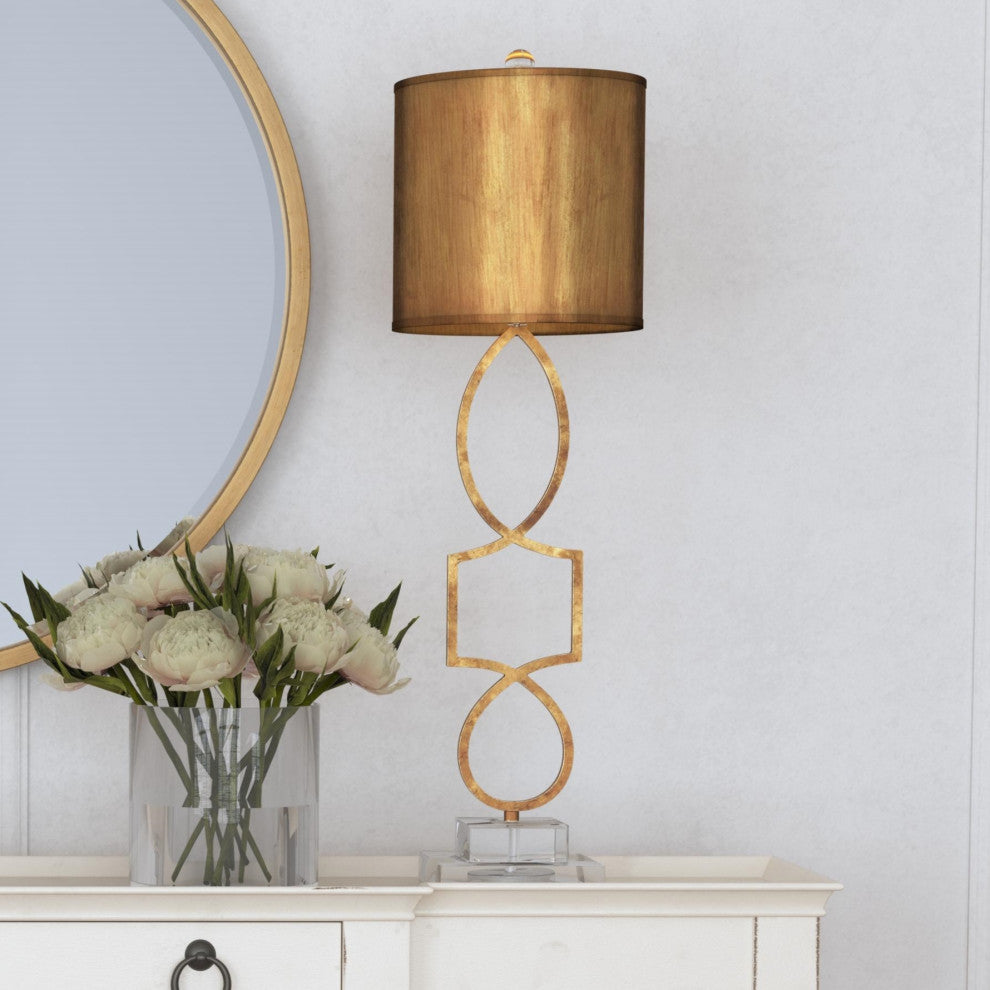 Vivian Table Lamp - Gold Leaf