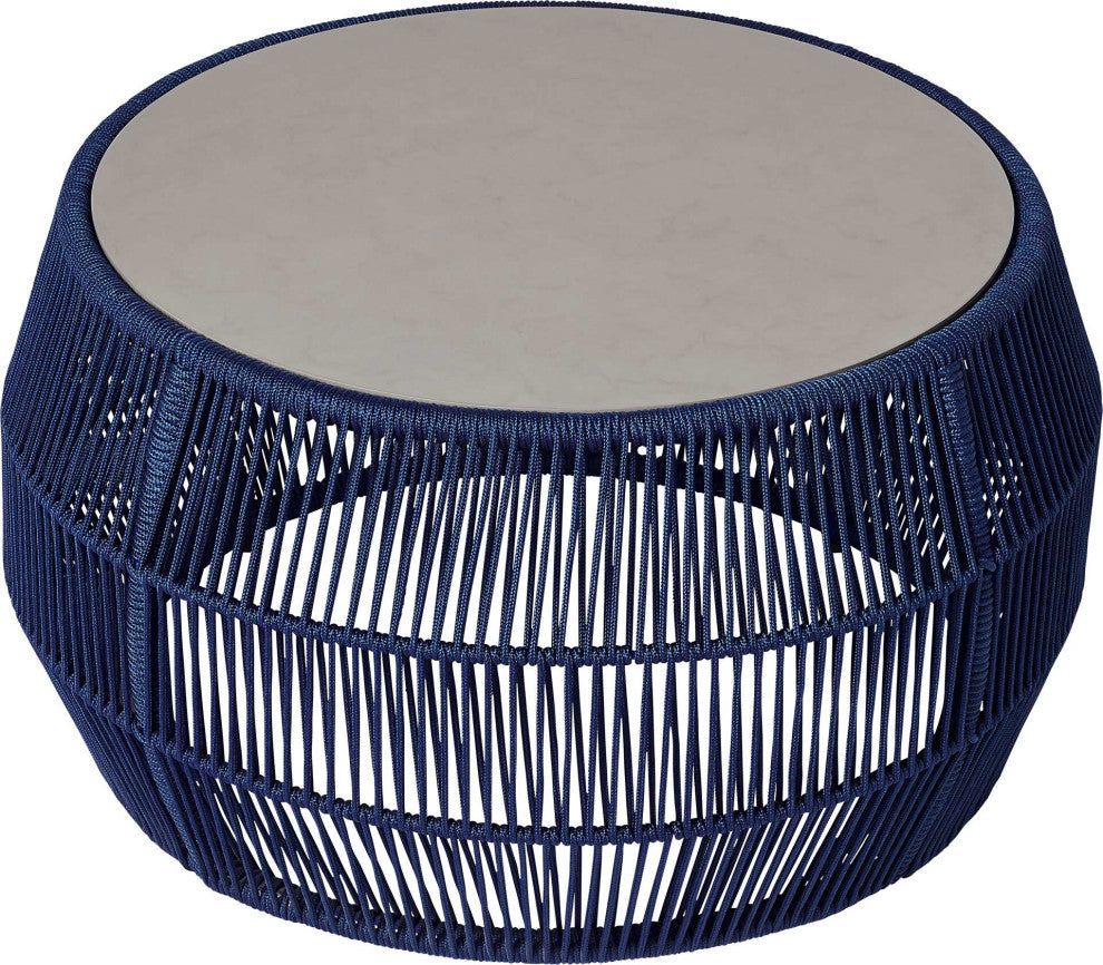 Volta Cocktail Table, Blue Cord