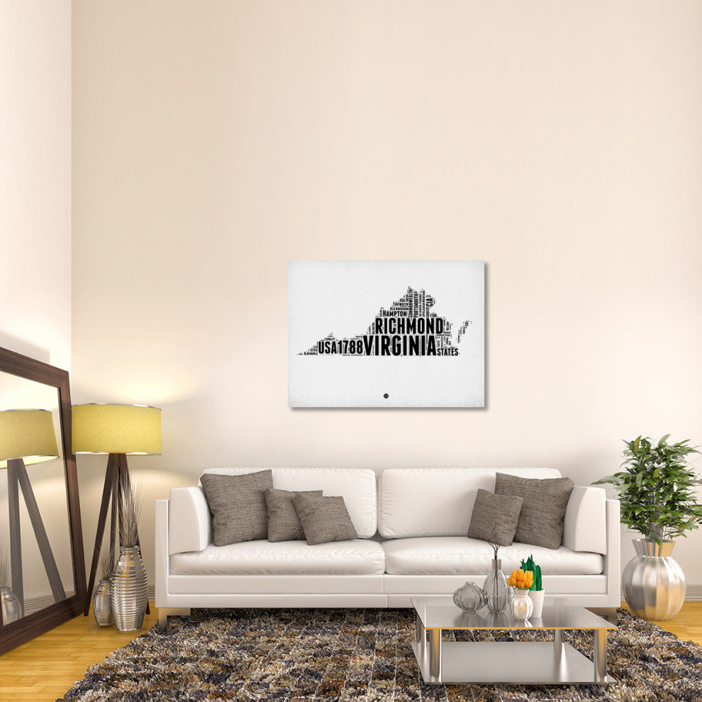 "Virginia Word Cloud 2" Fine Art Print