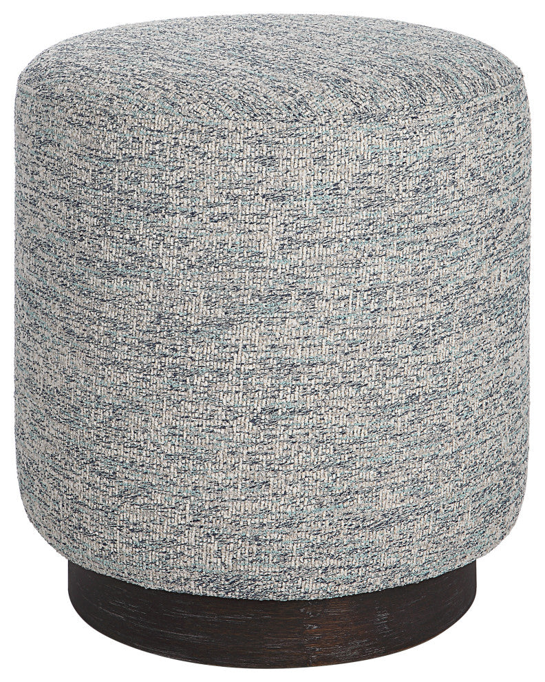 Avila Tweed Round Ottoman