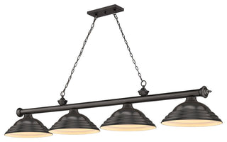 Zlite 2306-4BRZ-SBRZ 4-Light Billiard, Bronze