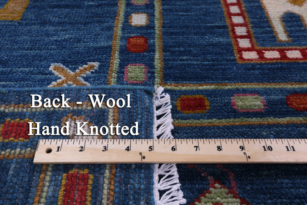 9' 1" X 12' 2" Persian Gabbeh Tribal Handmade Wool Rug - Q15840