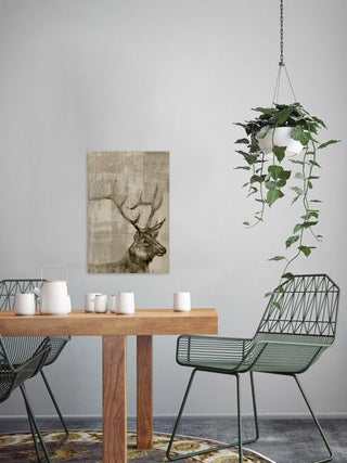 "Curious Buck" Painting Print on Wrapped Canvas, 24"x36"