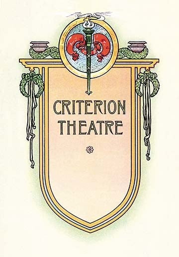Criterion Theatre - Canvas Poster 20" x 30"