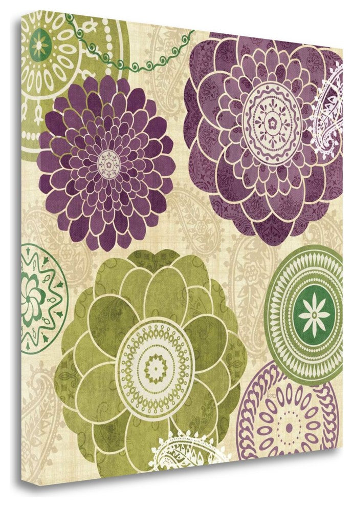 "Garden Melody I" By Veronique Charron, Giclee Print on Gallery Wrap Canvas