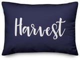 Harvest Lumbar Pillow, Navy, 14"x20"