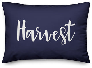 Harvest Lumbar Pillow, Navy, 14"x20"