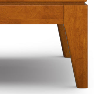 Harper Solid Hardwood End Table, Teak Brown