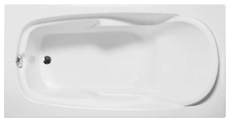 Malibu Tunnels Rectangle Whirlpool Bathtub 72x36x22 White