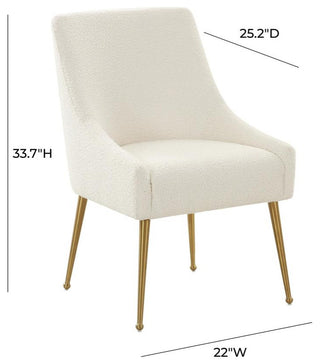 Beatrix Cream Boucle Side Chair