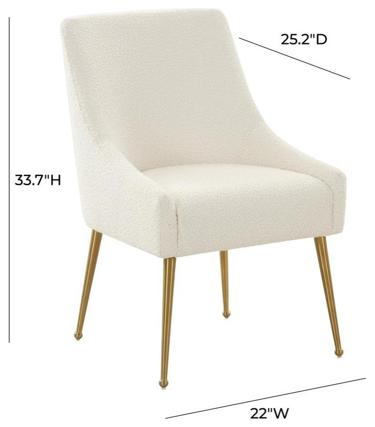 Beatrix Cream Boucle Side Chair