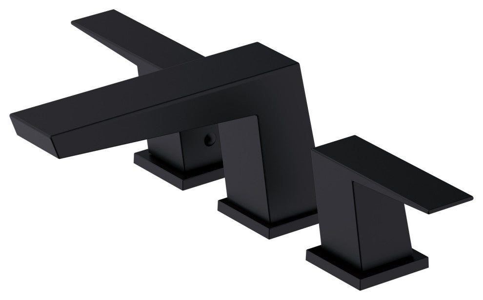 Mid-Town Two Handle Widespread Lavatory Faucet, Satin Black