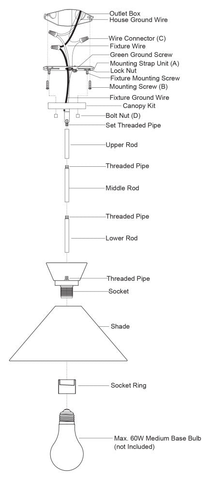 Racine 1 Light Matte White and Gold Brass Mid-Century Modern Bowtie Pendant