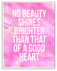 lulusimonSTUDIO No Beauty Shines Brighter Wall Plaque