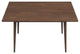 Verona Modern Style Solid Wood Walnut Rectangular Kitchen&Dining Room Table