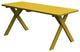 Pine 5' Cross-Leg Table, Canary Yellow