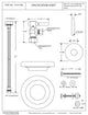 Toilet Kit With 1/4-Turn Stop And Wax Ring - Lever Handle In Polished Chrome, Polished Chrome