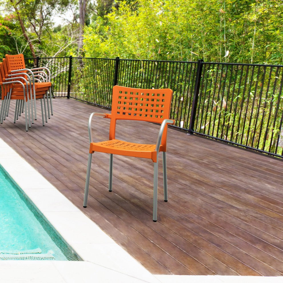 Compamia Gala Outdoor Dining Armchairs, Set of 2, Orange