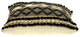 Black and Sand Woven Decorative Pillow